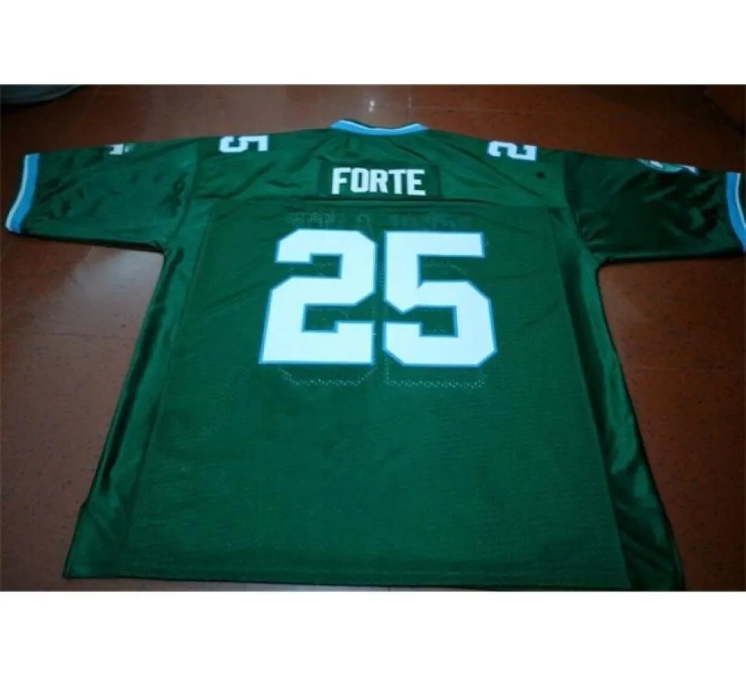 PO effettivo PO 001 25 Tulane Matt Forte Green College Jersey size S4XL o personalizzato qualsiasi nome o numero Jersey8816884