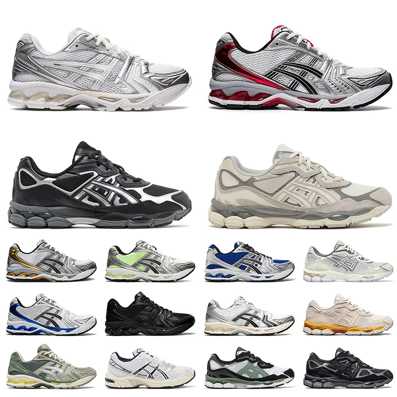 Ascis Gel NYC 1130 Kayano 14 Running Shoes GT 2160 JJJ Jound Silver White Black Pure Silver Gold Thunder Red Cloud Runners【code ：L】Sneakers Trainers