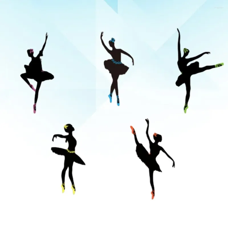 Wandstickers Cartoon Ballet Dancing Girl Stickers zelfklevend verwijderbaar voor kinderkamer woonkamer klaslokaal
