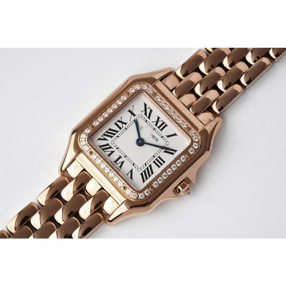 Designer Panthere Watch Rose Gold Watches Women 1; 1 Diamond Bezel Womenwatch 5a Hoogwaardige Zwitsers Quartz Uhr Ladies Relojes Arabische Die Montre Originele dikke 6 mm