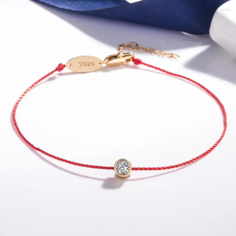 Bedelarmbanden rood touw zirkoon armband handgemaakte sieraden pulseira cadeau voor vrouwen
