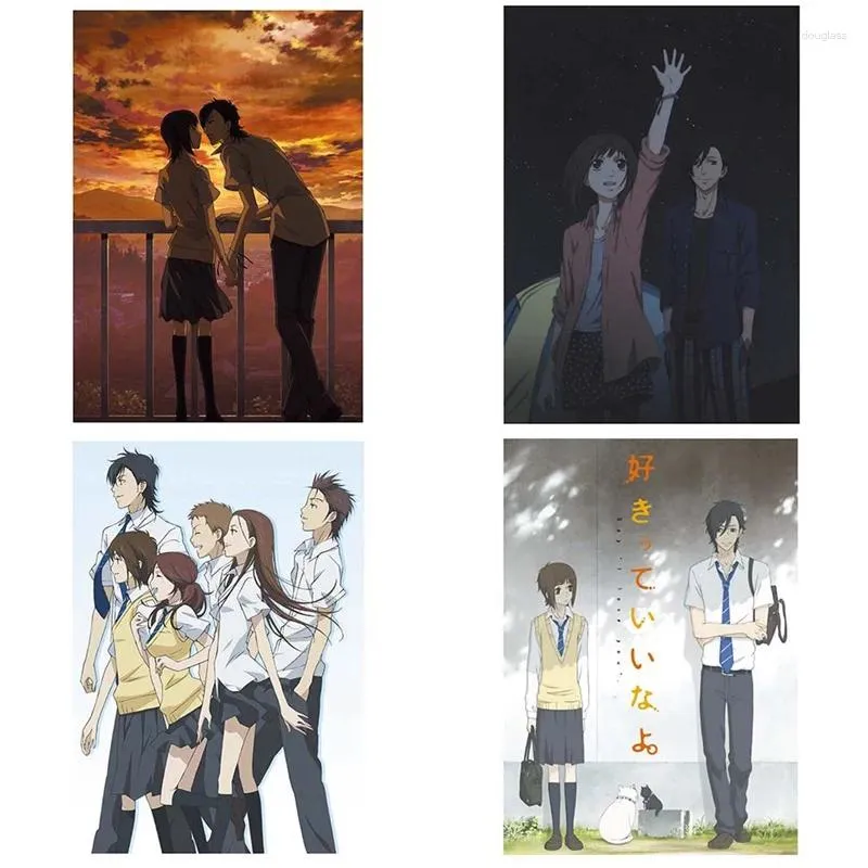 Autocollants muraux Japon Anime Dites que je vous aime A3 Affiche Affiche Affiche Home Art Decoration pour le salon
