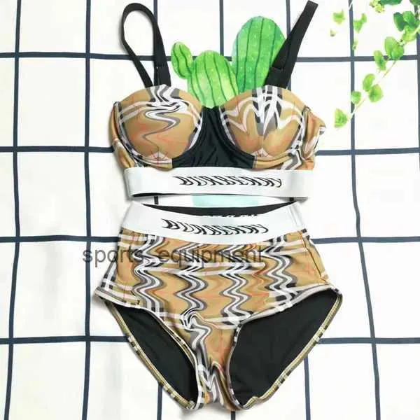 Designer Hot Sell Bikini Woman Sense Beach Swim Wear Summer Summer Sling Sling Bur Pattern Design Modello di nuoto a quadri di alta qualità Womens 7MJC 7MJC