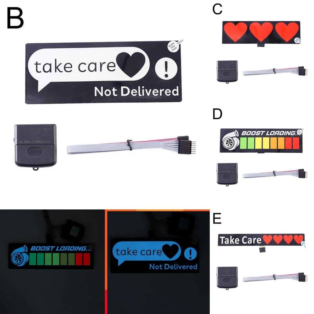 2024 Uważaj LED-emiting światła naklejka na naklejkę przednią szybę dekoracyjne