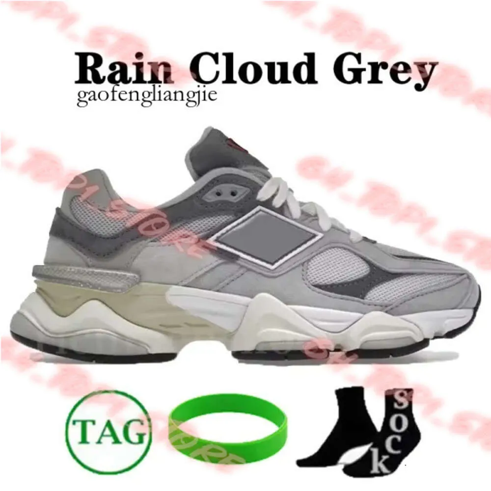 Neue lässige Designerschuhe 9060 Männer Frauen Sneaker Meersalz dreifach schwarze Regenwolke grau Arbeitspeur