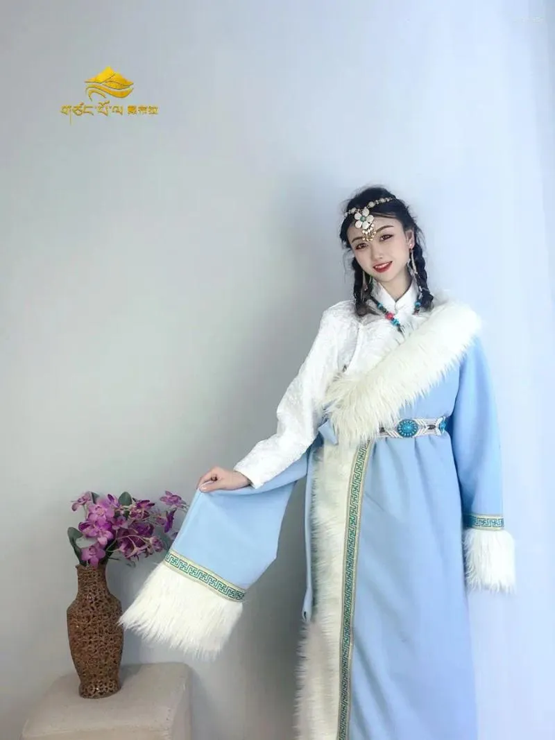 Ethnic Clothing 2024 Tibetan Robe Yunnan Po Trip Shoot Clothes Dance Style