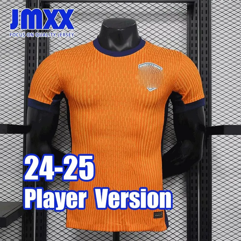 JMXX 24-25オランダのサッカージャージホームアウェイプレッチメンズユニフォームジャージーマンフットボールシャツ2024 2025プレーヤーバージョン