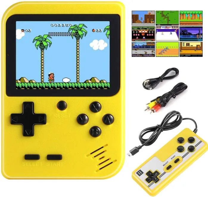 500 in 1 Handheld Game Console Classic Mini Games Machine Portable Retro Video Players 1020mAh Rechargeable Battery 28Inch Co4018308