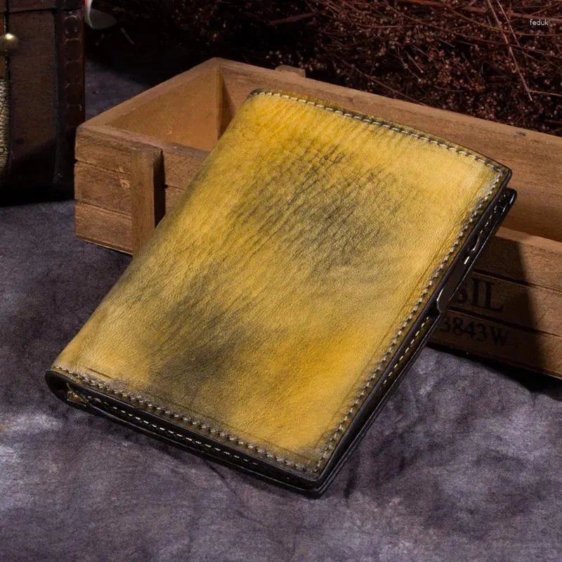Wallets Handmade Leather Mini Purse Mens Wallet First Layer Cowhide Male Retro Card Holder Short Korean Version Zipper Thin From Feduk 42.14 DHgate.Com