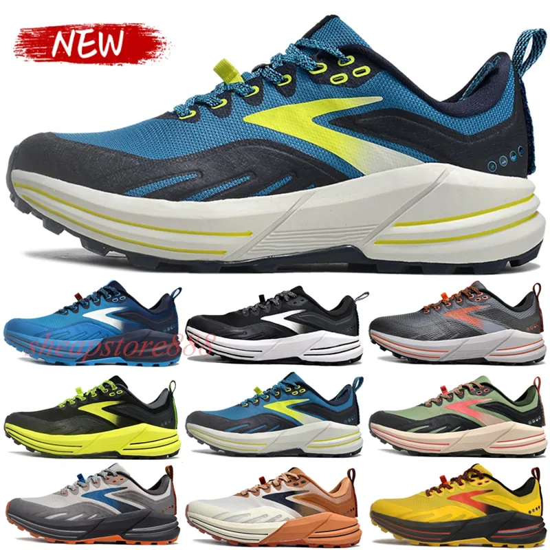 2024 designer Brooks 9 Running Shoes Men For Women Atomic Blue Black Ebony Nightlife Yellow Trainers Glycerin Cascadia 22 20 16 Sneakers