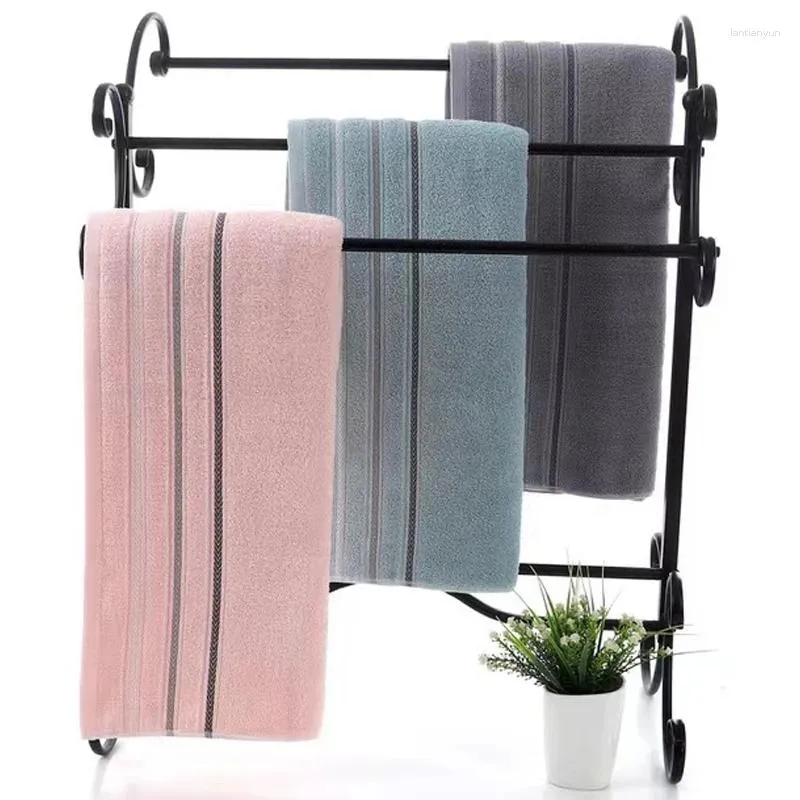 Towel Cotton Bath Increases Water Absorption Adult Solid Color Golden Silk Soft Affinity Face 70cmX140cm