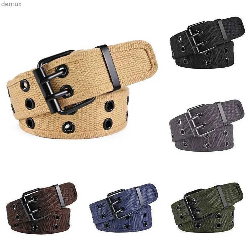 Taille keten riemen canvas riem voor mannen luxe metalen pin buckle leger tactische nylon vlecht riemen voor dames jeans hoge kwaliteit militaire riem malel240416