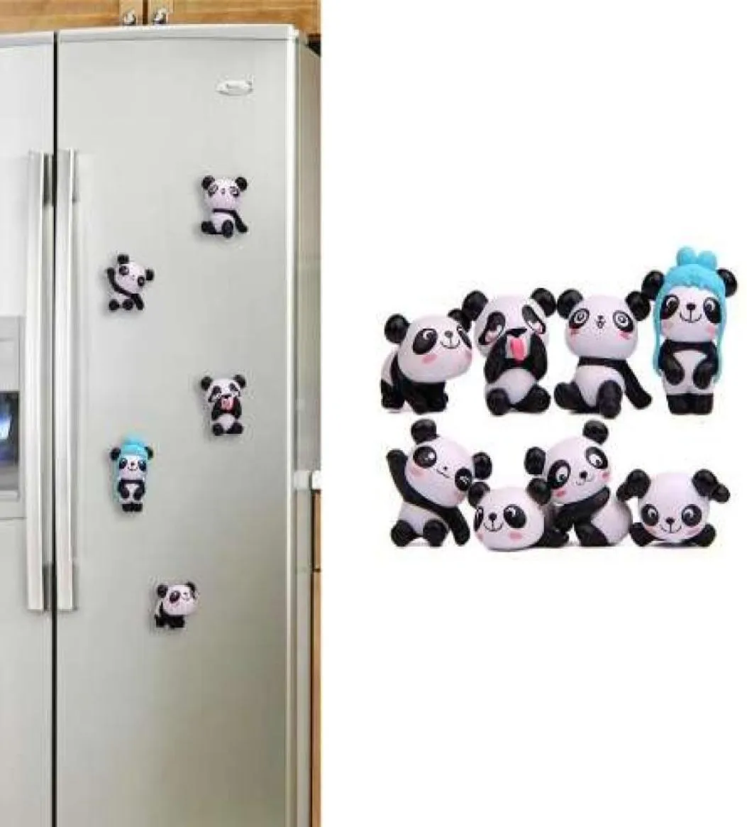 8pcs Cute Panda Magnet Fridge Sticker Room Decoration Refrigerator Magnets Souvenir Fridge Magnet Children Birthday Gift9775253
