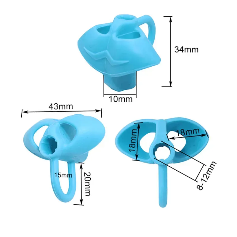 Children Writing Pencil Pen Holder Kids Learning Practise Silicone Pen Aid Holder Posture Correction Device for Students