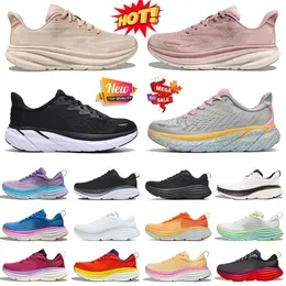 2024 Fashion Mesh Cloud Clifton 9 Bondi 8 Running Shoes Womens Mens Platform Athletic Breathable Trainers Triple White Black Free People Outdoor Sports Sneakers