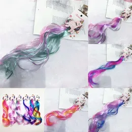 New Cute Girls Hairpin Child Twist Clip Simple Barrette Unicorn Cartoon Accessories Kids Wig Rope Hair Head Wear Tool