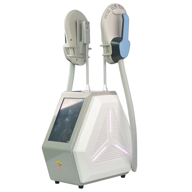 NEW Portable EMS Body Shaping Machine High Intensity Hiemt Fat Removal with 2 Handles Muscle Stimulation Slimming Features