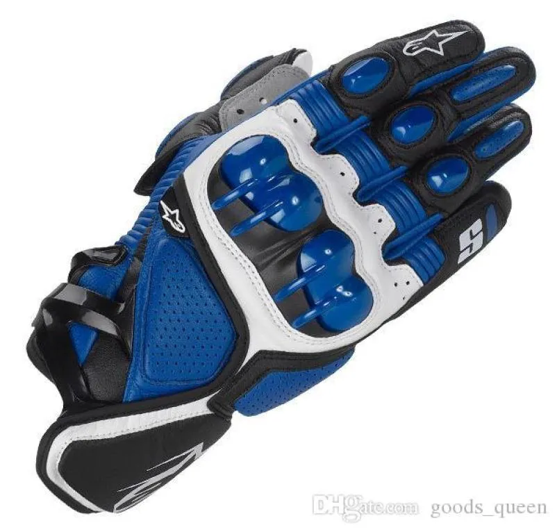 Nuevos guantes de motocicletas a través del país guantes de cuero de alta calidad Guantes de carreras frías al aire libre dedo completo 1573861