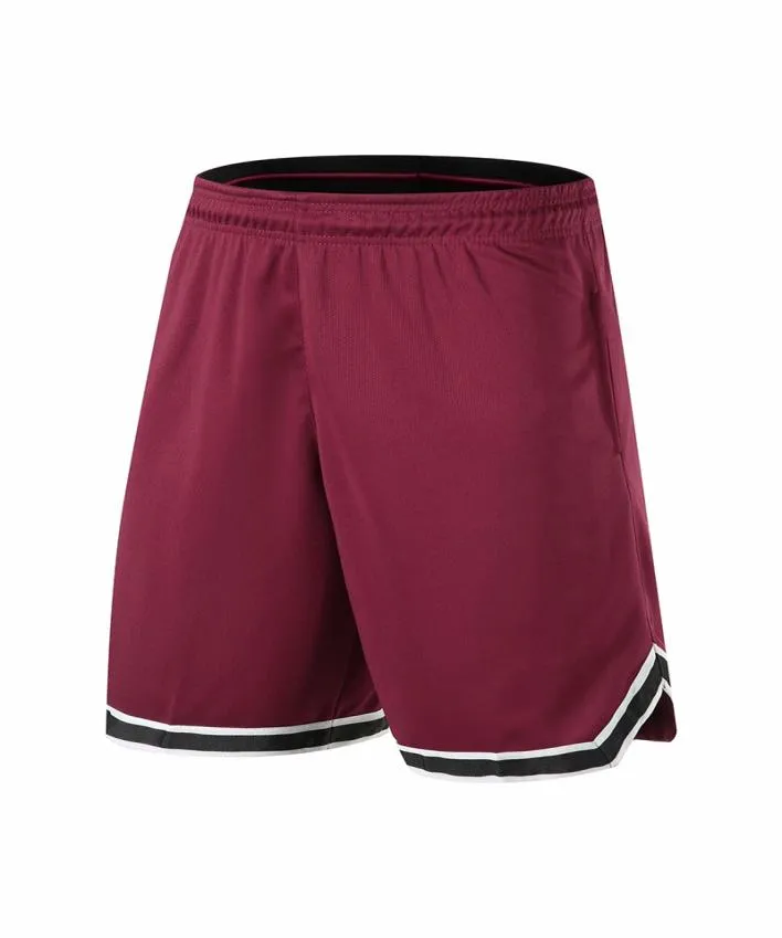 2020 Sy Men Basketball Shorts avec poches à fermeture éclair