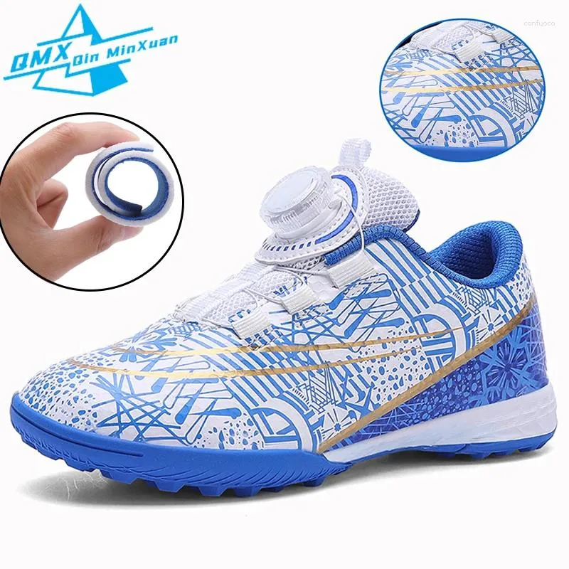 American Football Shoes Kids Soccer Ankle High Quality Non-slip Indoor Children Boys Girls Five-a-side Training Sneakers