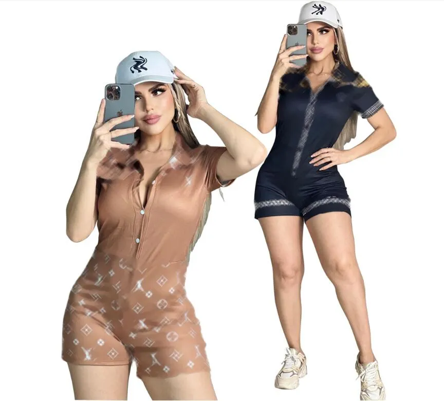 women designer two pieces set Women's sportswear Luxury brand Printed jumpsuit casual sportswear 2-piece designer sportswear