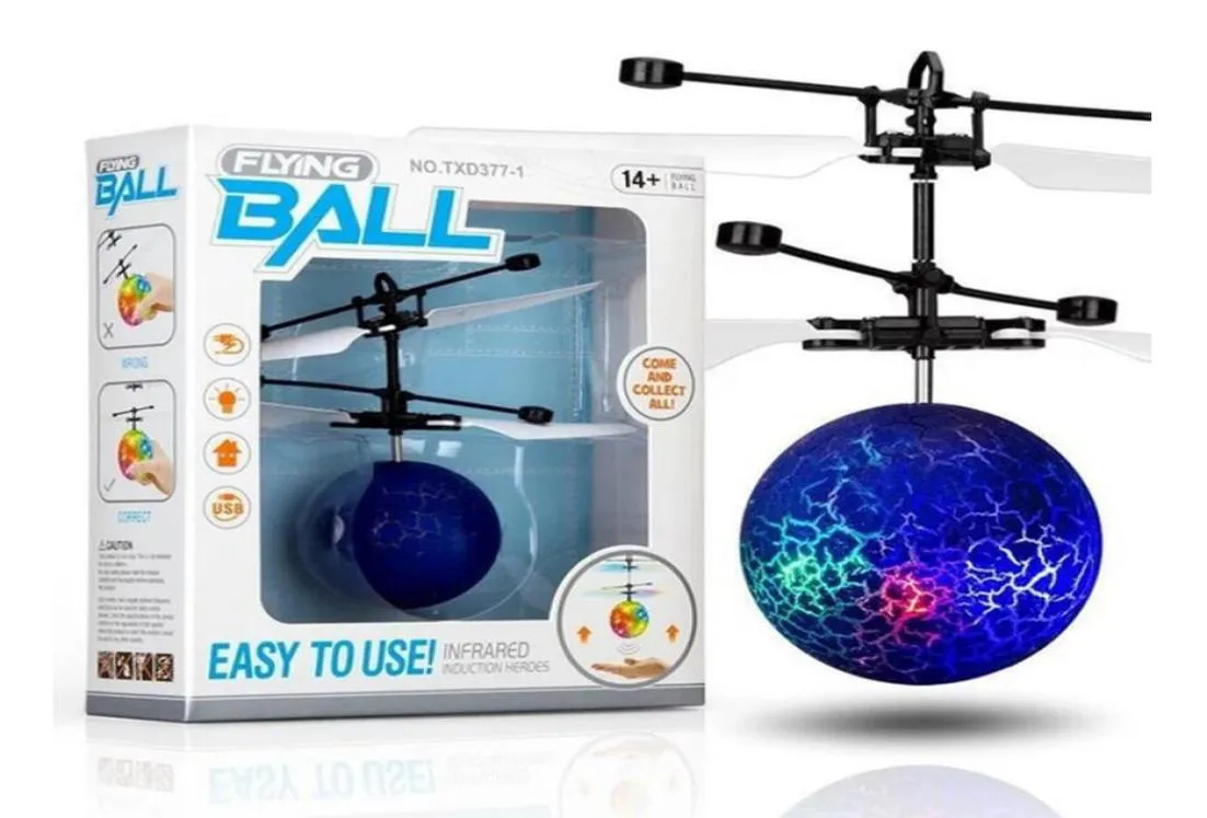 10models RC Drone Flying copter Ball Aircraft Helicopter Led Flashing Light Up Toys Induction Electric Toy sensor Kids Children Ch1067305