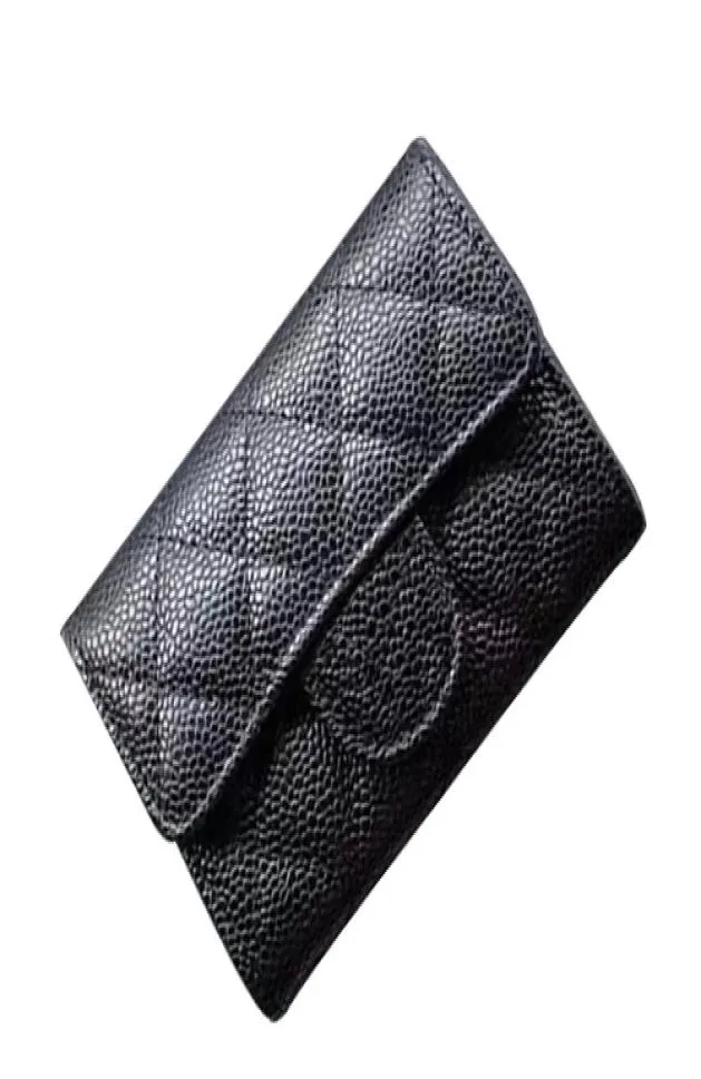 Luxo Classic Women039s Bolsa de bolsas Marca de moda Carteira de couro multifuncional cartão de crédito Holder8661919
