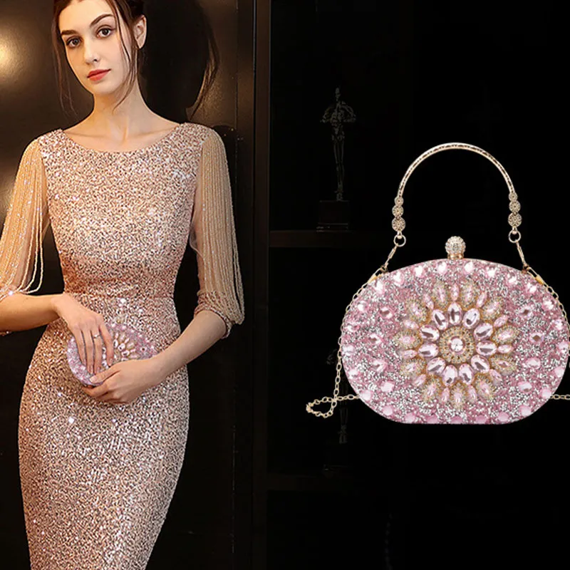 HBP Designer Bags Women Diamond Dambass Fashion Вечерняя сумка Hobo Crystal плеч