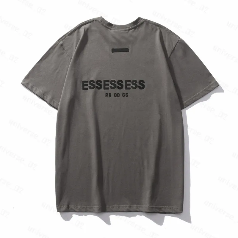 T-shirt Essentialsshirt męskie koszule grube bawełniane wersja letnia kobiety projektanci tshirt mody mody man man Casual Letter Polos Ubrania ubrania koszulki 2024 ZX39