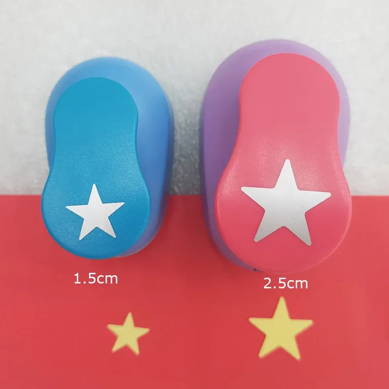 Punch 15mm 25mm Star Shape Craft Hole Punch Paper Cutter Scrapbooking School Puncher Eva präglingsverktyg Gratis frakt