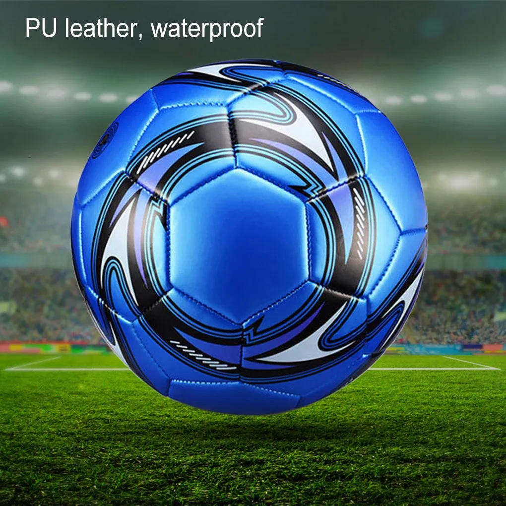 PUレザーマシンステッチフットボールボールチルドレンスクールマッチサッカーボール防水サイズ5アウトドアスポーツフットボール240416