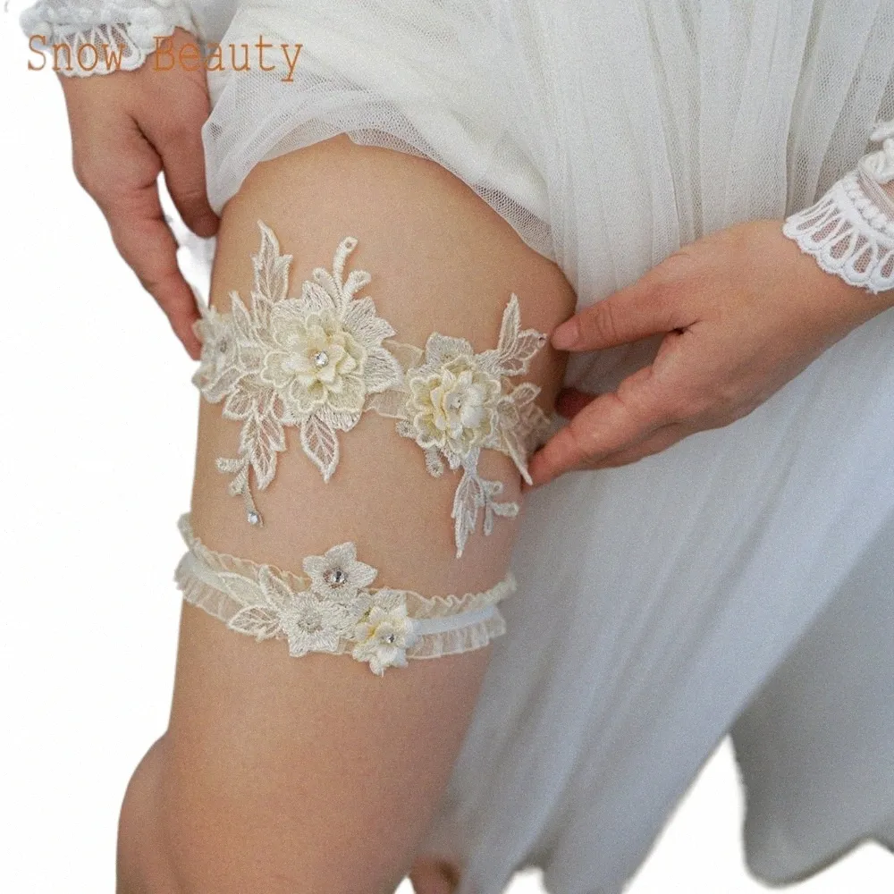 K07 Belt Belt Belt Set Novo Design Elastic Trim Crystal Applique Wedding Garter Belt Bridal Perguas Noiva Acepitações de casamento F9FG#