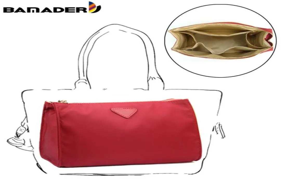 BAMADER Quality Waterproof Nylon Makeup Storage Bag Multifunction Insert Travel Women Cosmetic Bag Zipper Organizer Bag Liner 22055245408