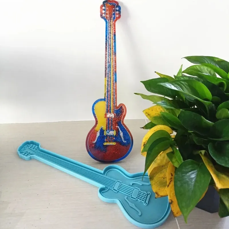 Kabel H9ed Gitarre Epoxidharz Form handgefertigtes Guss Silikonform DIY Crafts Schmuck Herstellung Werkzeug