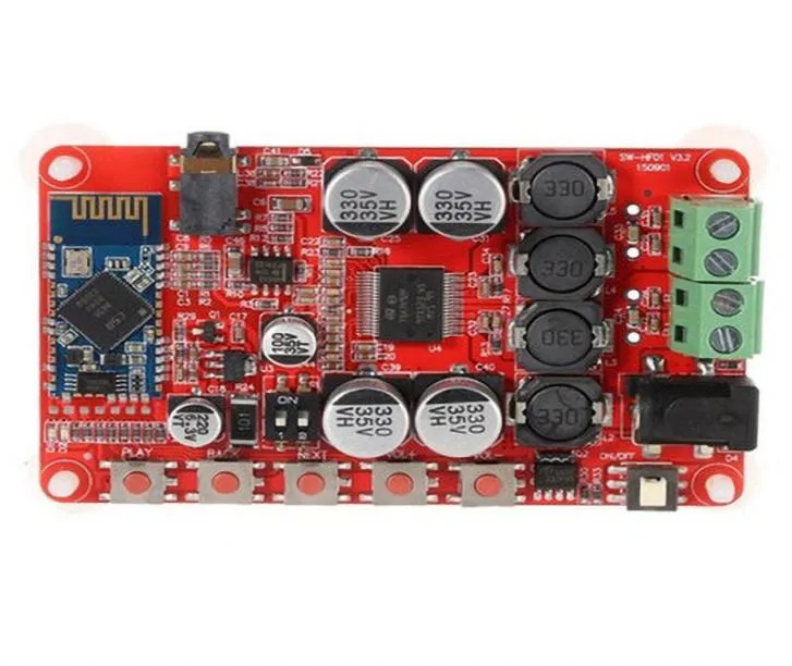 TDA7492P Wireless Bluetooth CSR40 Audio Receiver Power Amplifier Board Module with AUX Input and Switch Function2567586