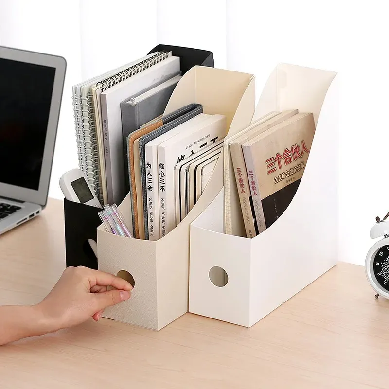 Office-Dokumentdatei Speicherbox Falten Sie Desktop Organizer Multifunktional Bücher Bleistift Sundies Aufbewahrung Kassenversorgung