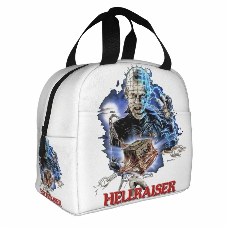 hellraiser Pinhead Horror Halen Insulated Lunch Bags Leakproof Reusable Thermal Bag Tote Lunch Box Work Outdoor Girl Boy 34Rj#
