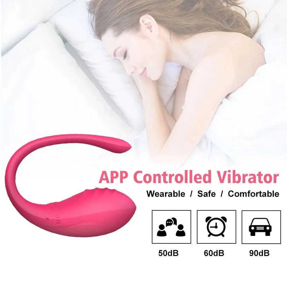 Trådlös Bluetooth -app vibrator kvinnlig fjärrkontroll äggklitoris stimulator g spot massager sex leksaker för kvinnor vuxna trosor d8sh