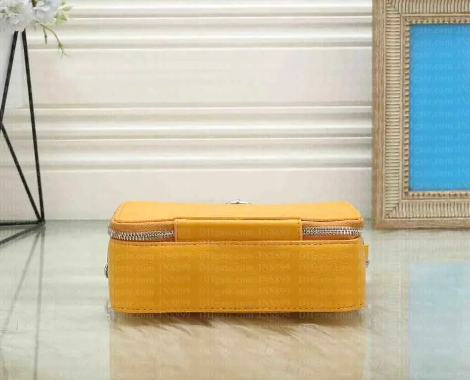 Classic Luxury Designer Yellow Shoulder Bag For Men And
