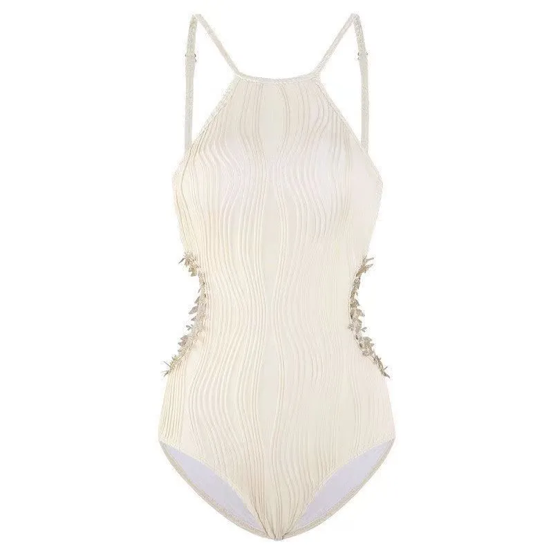 Costume da bagno francese Summer's Summer Munopezzo Sende di fascia alta Scavando in vita sexy sottile backless morring resort da bagno di costumi da nuoto Internet Hit