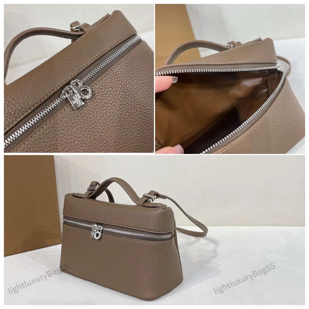 10A Loro LP19 LP27 Emmer Bag Zwart Schapen Hoge kwaliteit Balen Echt lederen handtassen Zacht gevoel Ingevingen Luxe Lifestyle Dames Tassen 2015 Handtas 240415