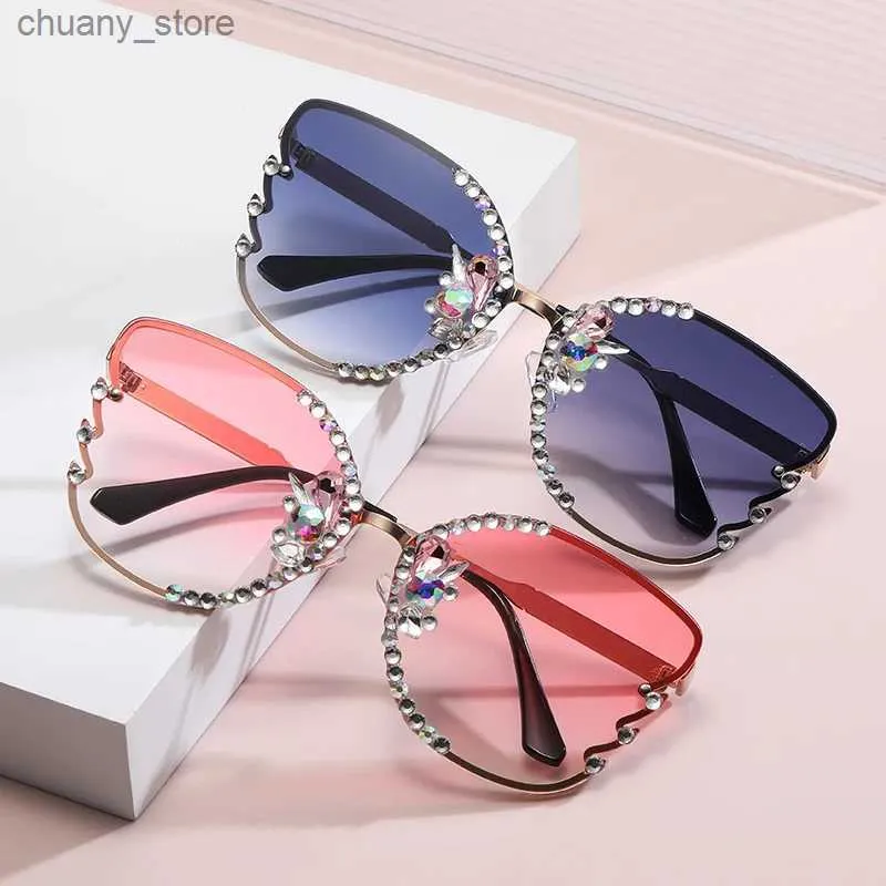 Sunglasses Fashion Butterfly Sunglasses Women Luxury Brand Designer Vintage Gradient Sun Glasses Personality Eyewear Gafas De Sol Mujer Y240416