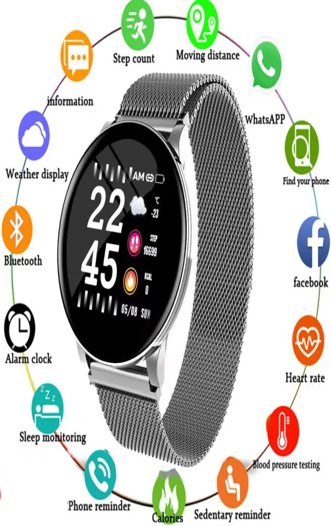 SMART ANMISBAND 13QUOT SCREE Fitness Armband Heart Rate Monitor Tracker Blodtryck SPO2 IP67 Vattentät väderprognos 2898393