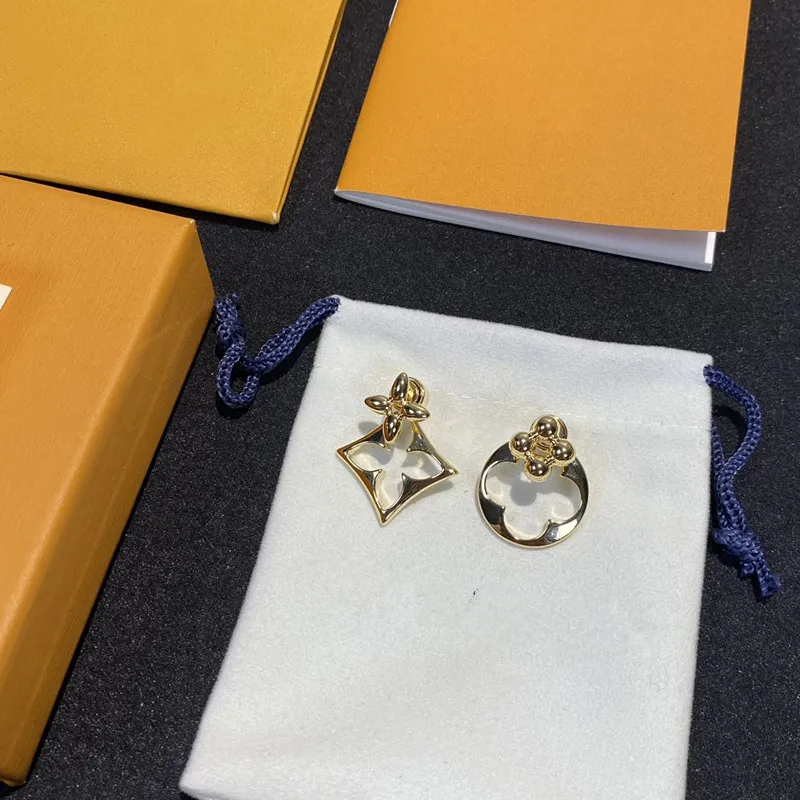 Ab Gold AB Style Gold Stud Earrings Designer Flower Studs,... From Summer ...