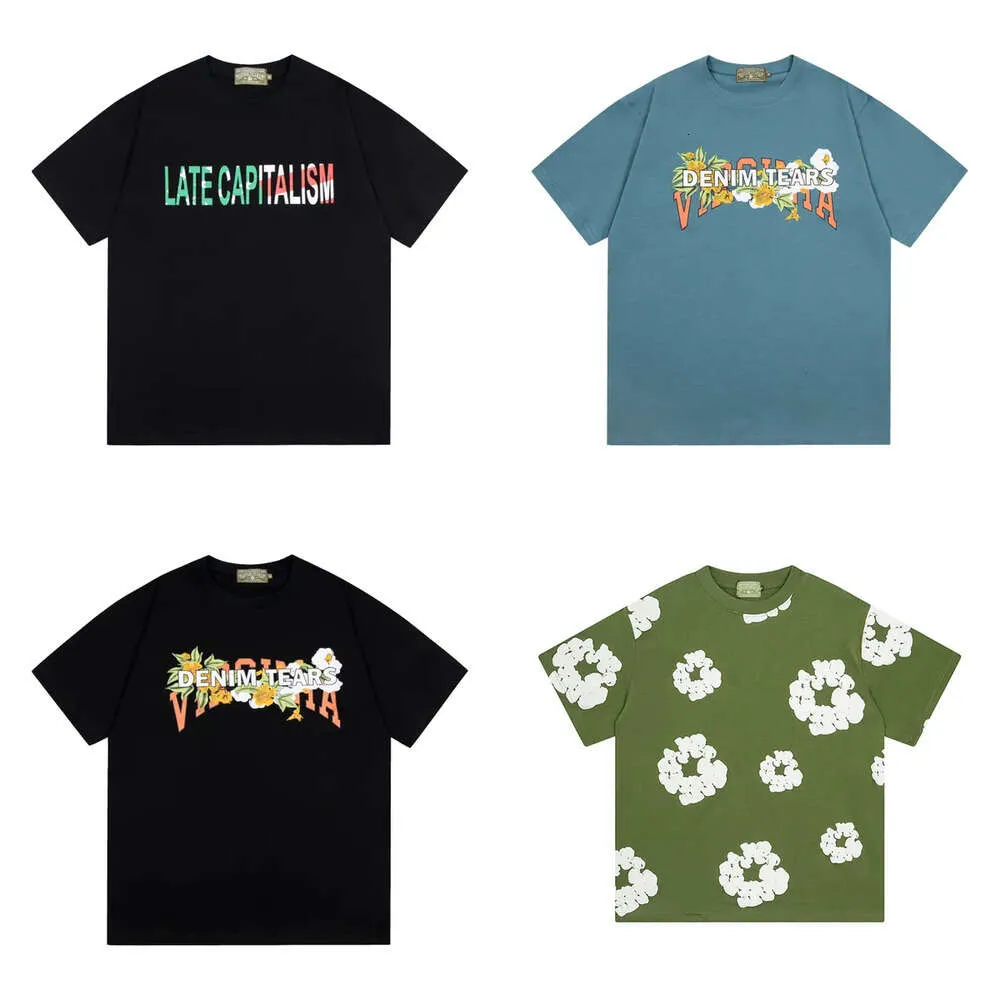 T diseñadora camiseta para hombres Europa y la personalidad de hip hop de los Estados Unidos Donut Kapok redonda de manga corta de manga corta de verano