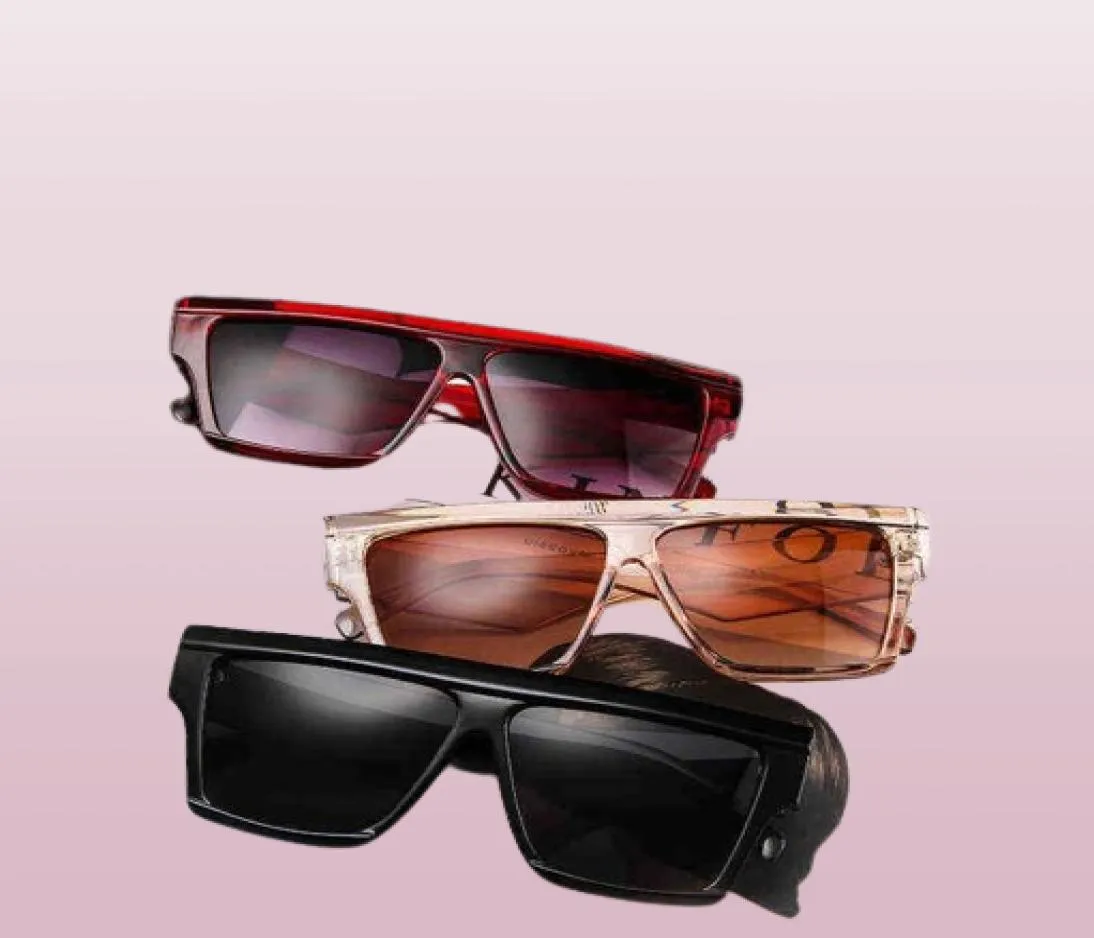 Óculos de sol da moda feminina de grandes dimensões designers planos top big frame tounes claros homens de alta qualidade óculos uv4007741562