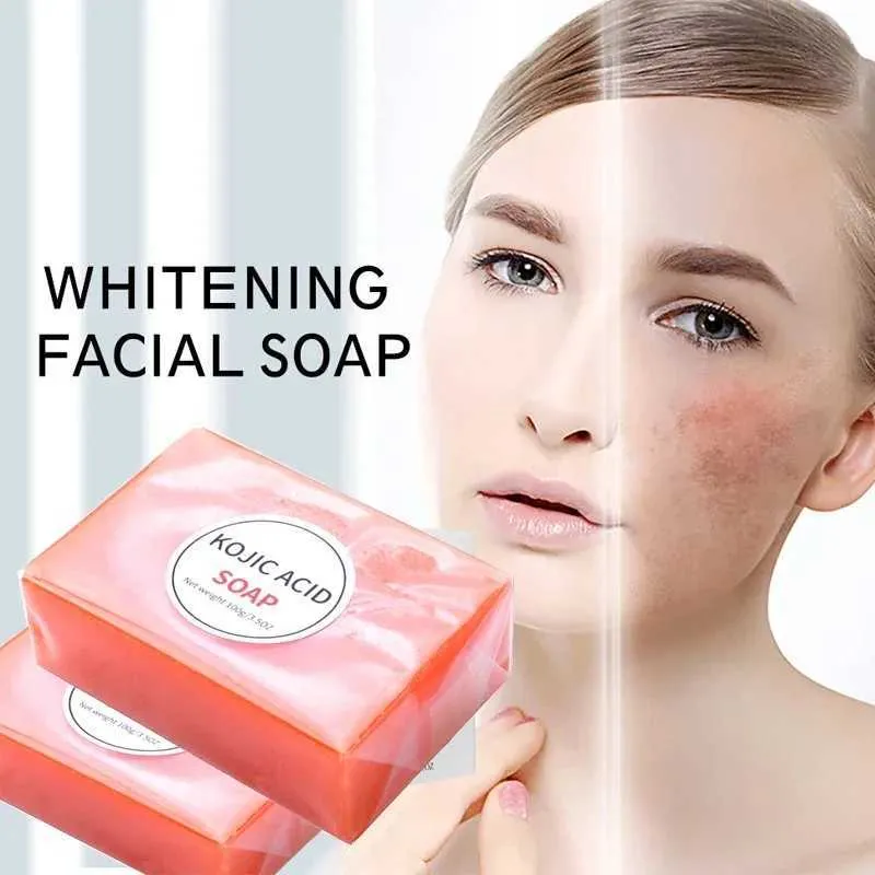 Handgemaakte zeep Soap Whitening Soap Soap Beauty Health Kojic Acid Glutathione Soap Skin Bliting en Hydrating Essential Oil Soap Jabon 240416