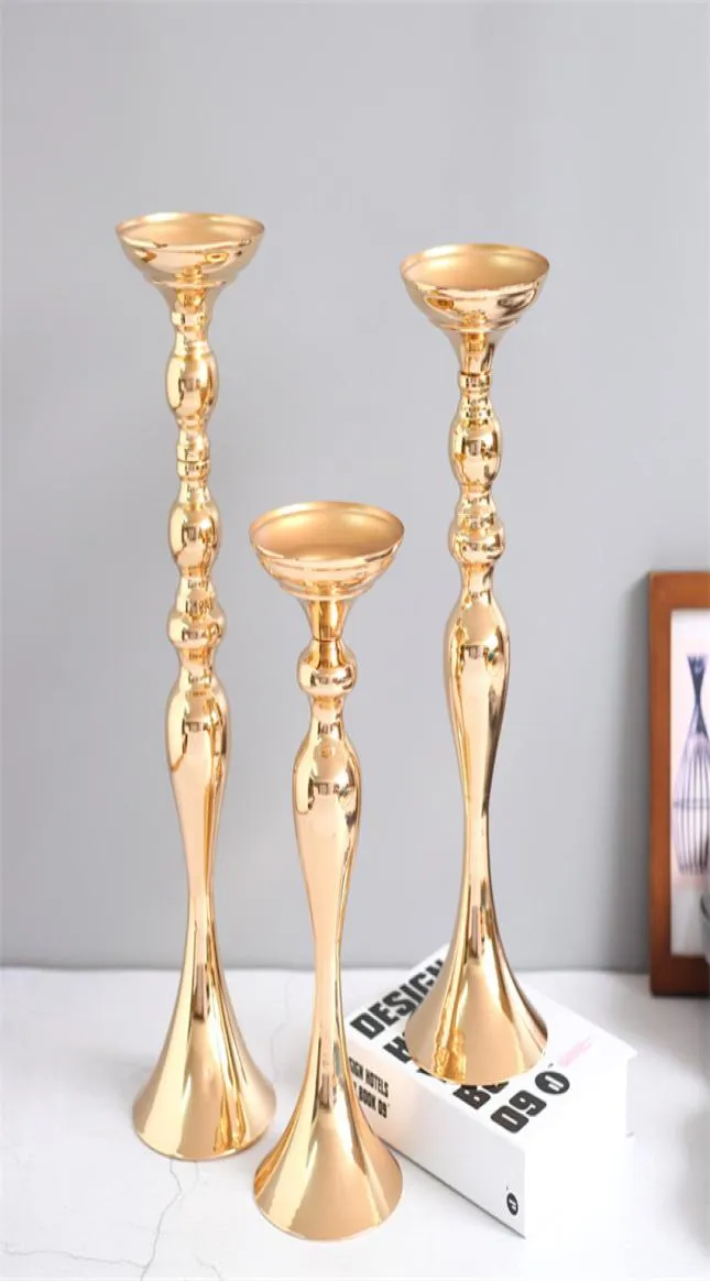 SML Mermaid Candle Holders Exquisite Wedding Props Road Guide Silver Gold Metal Candlestick Europeiska möbler för hem HHF1745793003