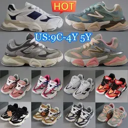 9060s Kids 9060 Running Shoes toddler Sneakers youth Designer boys girls Trainers Shoe Runner Black White Sea Salt White Rain Cloud Grey Sports Trainers