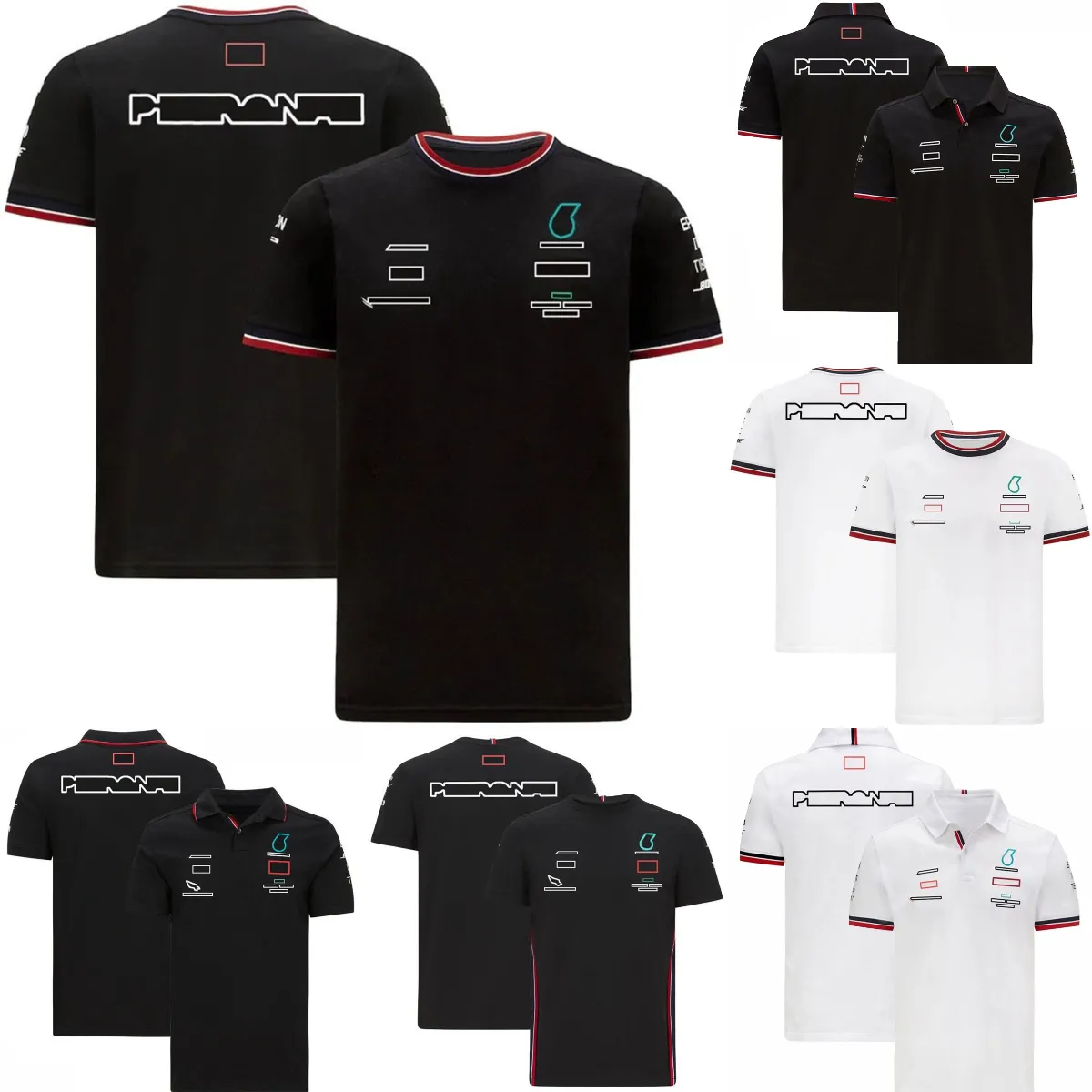 F1 T-shirt Formula 1 t-shirt abito da corsa per le gocce estive polo a maniche corte per camicie sportive casual shirt da uomo da donna